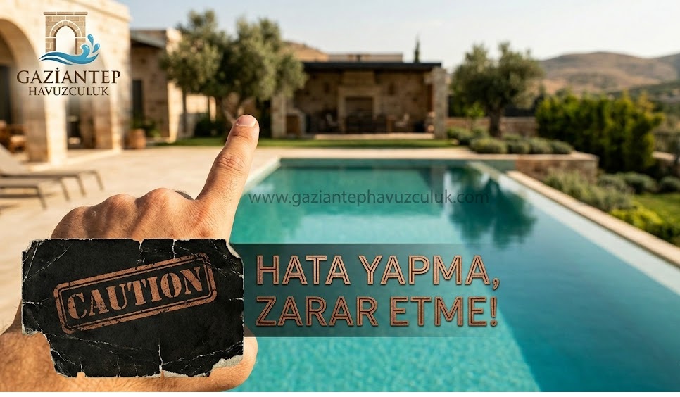 Gaziantep’te Havuz Yaptırmadan Bunu Bilmeyen Zarar Eder.!!!